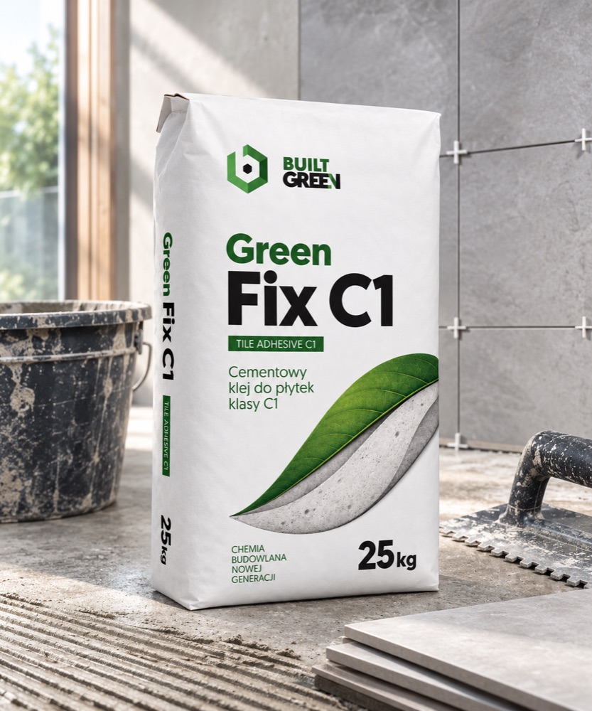 Green Fix C1 — cementowy klej do płytek klasy c1 w warunkach budowy