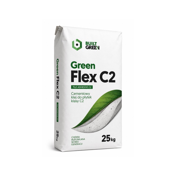 Green Flex C2 — Cementowy klej do płytek klasy C2, 25 kg